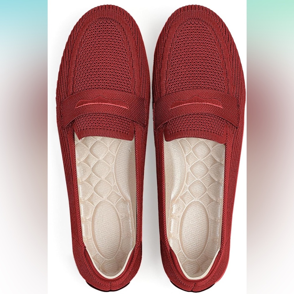 NIB Comfortable Knit Washable Slip on Loafers